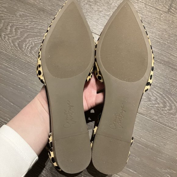 Crown Vintage Calf Hair Ankle Strap Flats - NWOT - Picture 6 of 6